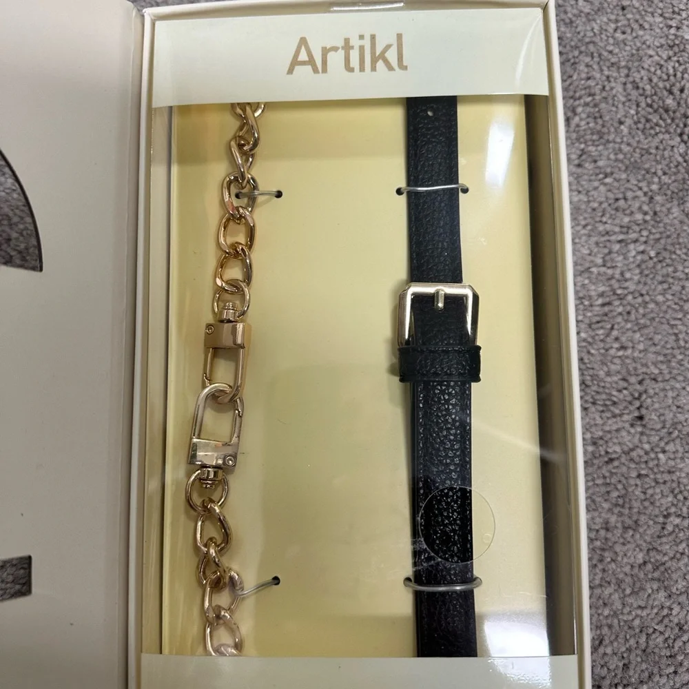 Black Leather Universal Crossbody Phone Strap
